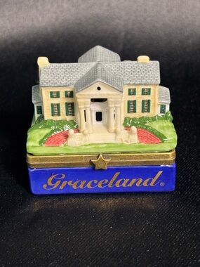 Elvis Presley Graceland PHB Limited Numbered Porcelain Hinged Trinket Box